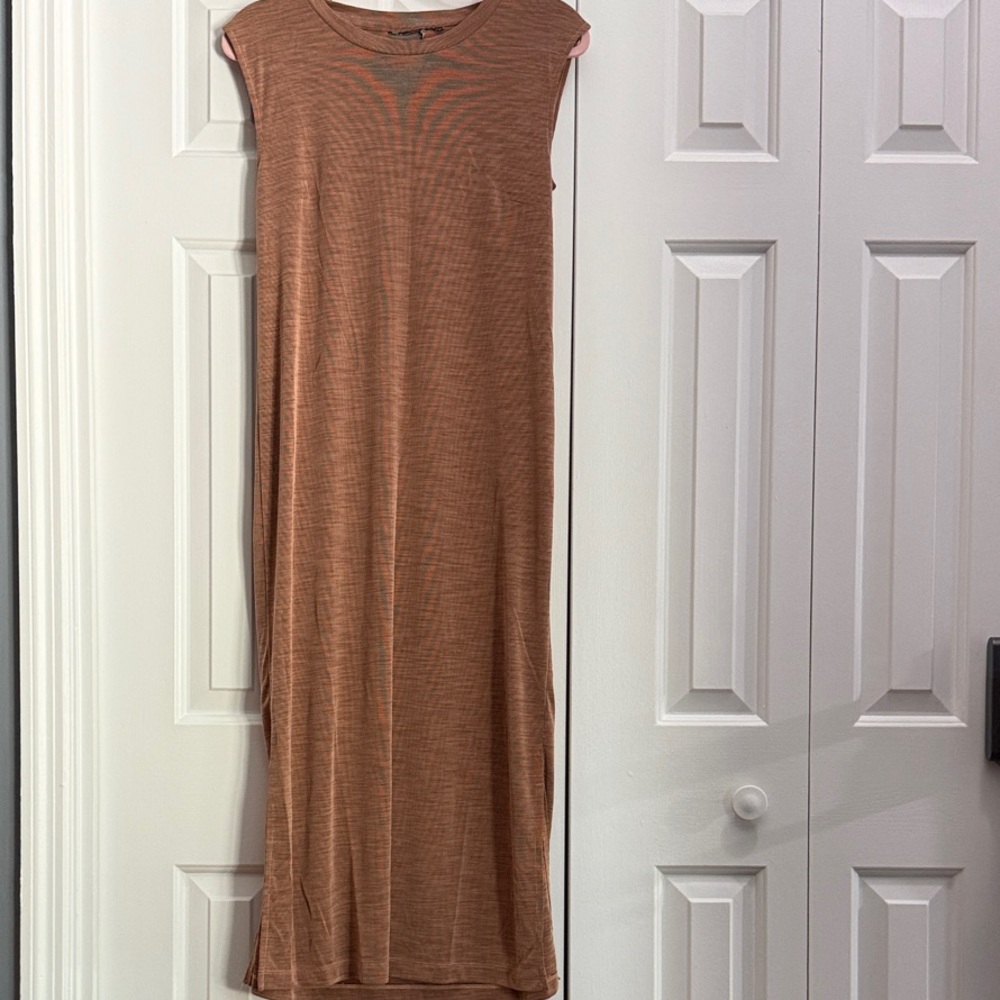 Chic Tan Sleeveless Swim Coverup